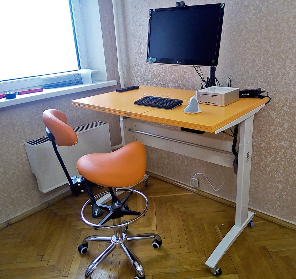 ортопедический стул-седло со спинкой Smartstool S03B